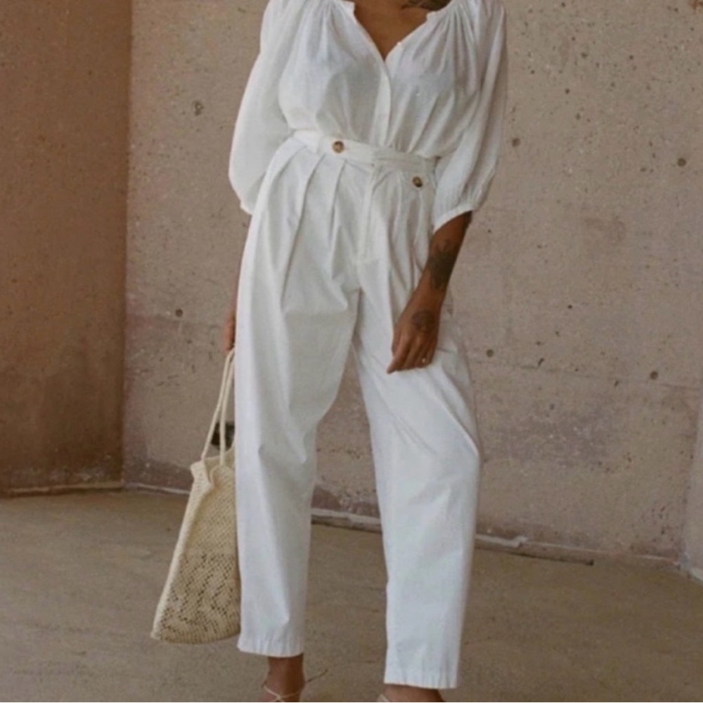 Doen White Women's Trousers